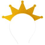 Ободок Корона золото глиттер 1501-6244-СТОК