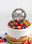 Топпер HB Круги с сердцами черный 12х16см пластик 3960643