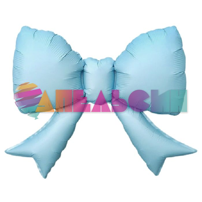 Мини фигура Бант голубой FL21"/53см с клапаном (Китай) сатин 27327S5