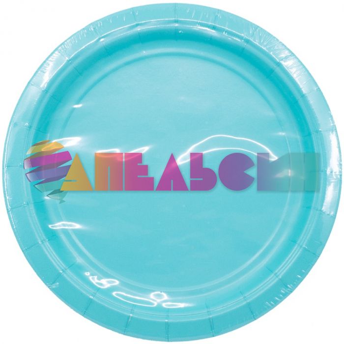 Тарелка Ментол Robin's Egg Blue 17см 8шт/уп картон 1502-3584