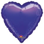 Шар сердце Фиолетовый A18"/46см Purple (США) металлик 1204-0182