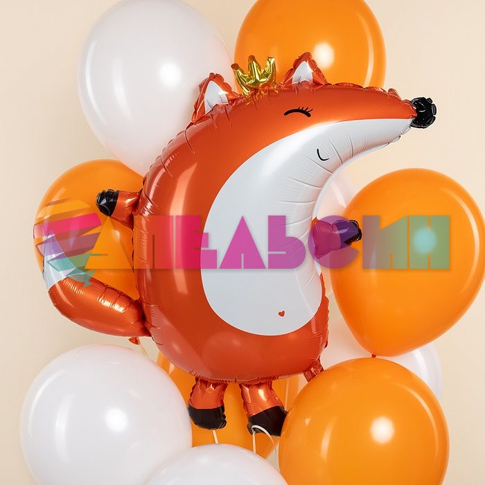 Шар фигура Лиса принцесса FL31"/79см (Китай) 27148