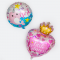 Шар фигура Сердце с короной Welcome little Princess CTI24"/61см (США) 434249HV