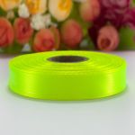 Лента Желтый 50мм лимонный неон 22,85м/рул атлас 1074-50