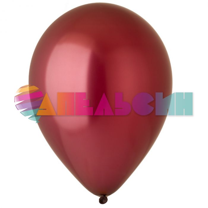 Шар металлик Красный Э12"/30см (456) Burgundy 50шт/уп (Малайзия) 1102-1648