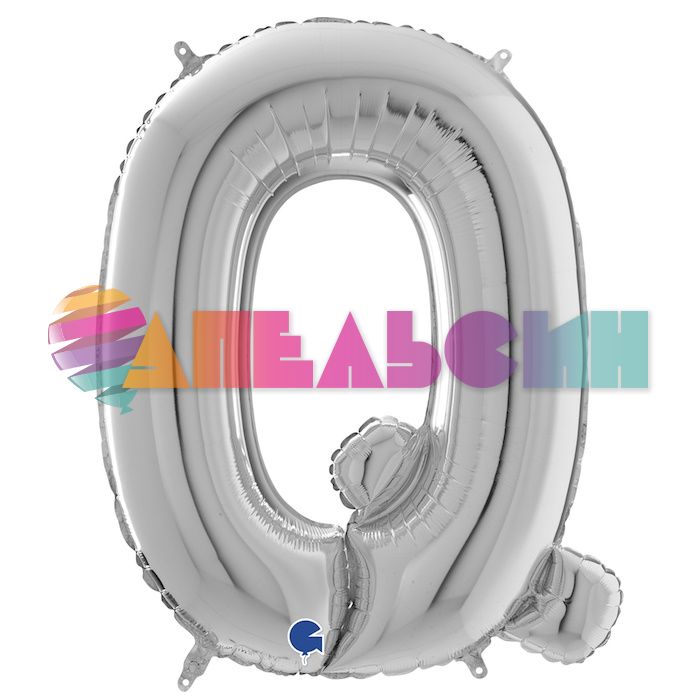 Шар буква G26"/66см Серебро Q (Италия) 1207-3782