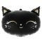 Шар голова Котенок магический черный FL19"/48см (Китай) Н294 19578
