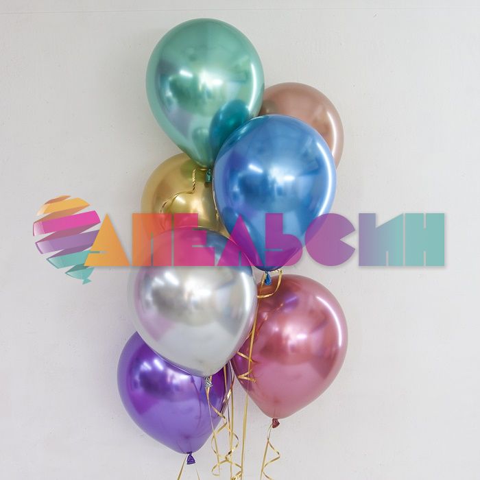 Шар хром Зеленый Ш12"/30см 50шт/уп (Китай) 912116