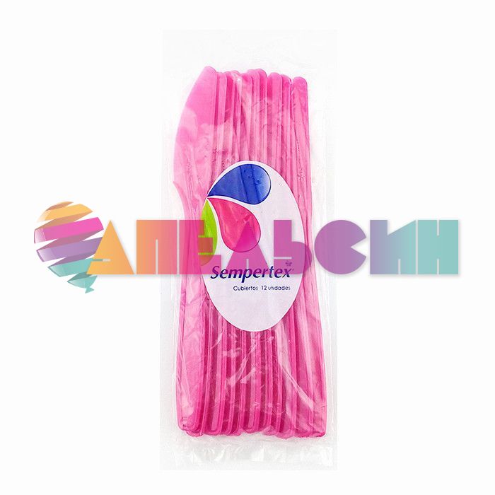 Нож Розовый фуксия 12шт/уп 227012