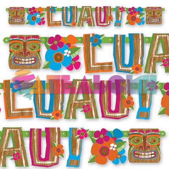 Гирлянда LUAU Гавайи 150см картон 1505-0439