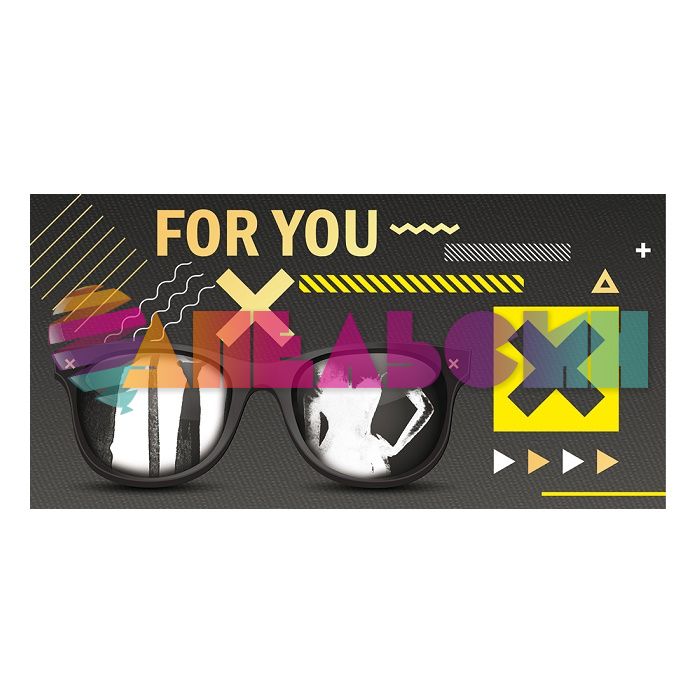 Конверт для денег FOR YOU Очки и креатив 78.798