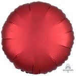 Шар круг Красный A18"/46см Sangria (США) сатин 38583 1204-0736