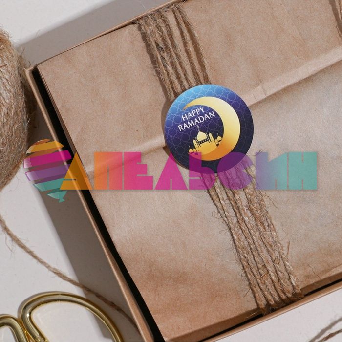 Стикер Рамадан Happy Ramadan 4х4см 40шт/уп 10070649