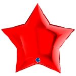 Шар звезда Красный G09"/23см (Италия) 09208R