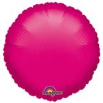 Шар круг Розовый A18"/46см Fuchsia (США) металлик 1204-0011