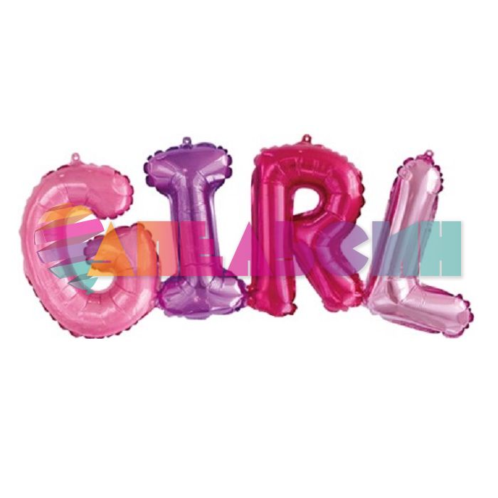 Надпись из шаров GIRL FL43"/109см (Китай) 17389