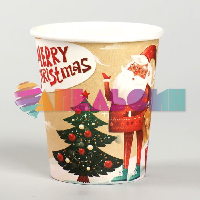 Стакан Merry Christmas 250мл 6шт/уп картон 4308739
