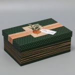 Коробка Эко стиль 24х15,5х9,5см 9490404-9