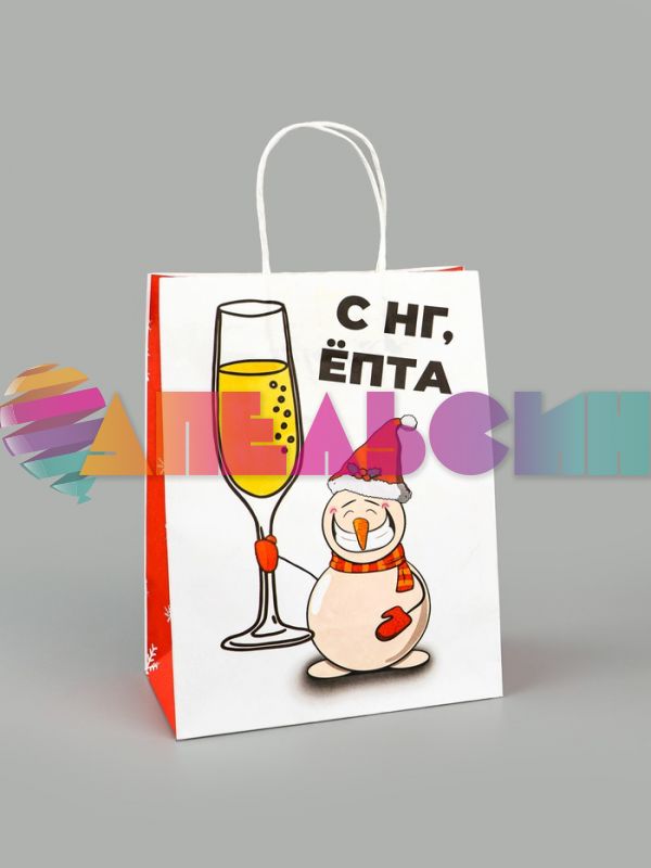 Пакет С НГ ЁПТА 21х27х11см крафт 10576082