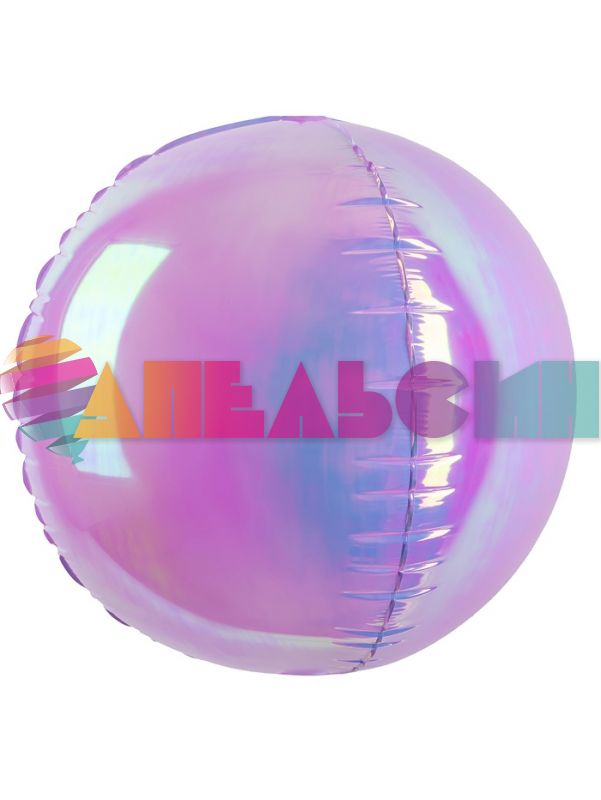 Шар сфера Сиреневый FL10"/25см (Китай) хамелеон 24944