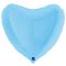 Шар сердце Голубой G36"/91см макарунс Matte Blue (Италия) 1204-0891 360M00B
