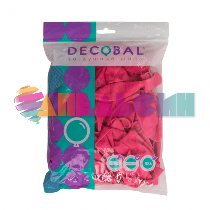 Шар пастель Розовый DL10"/25см (211) Fuchsia фуксия 50шт/уп (Вьетнам) 310211-50