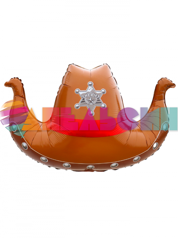 Шар фигура Шляпа ковбойская Шериф Е35"/89см (Китай) 1207-6814