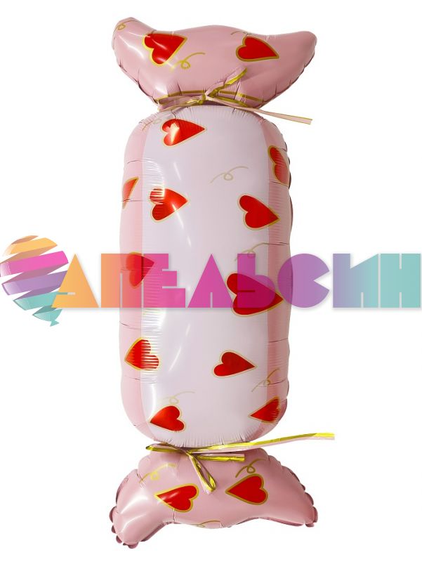 Шар фигура Конфета сердечная FL41"/104см (Китай) 26674