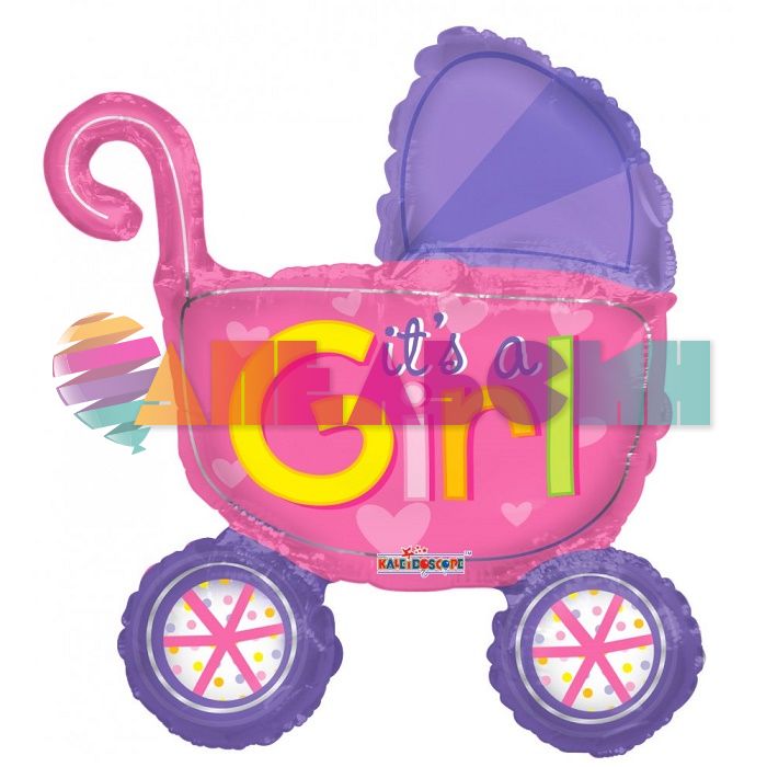 Мини фигура Коляска It`s a Girl K14"/35см (Мексика) 19757-14