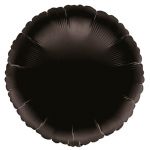 Шар круг Черный A18"/46см Black (США) пастель 1204-0481