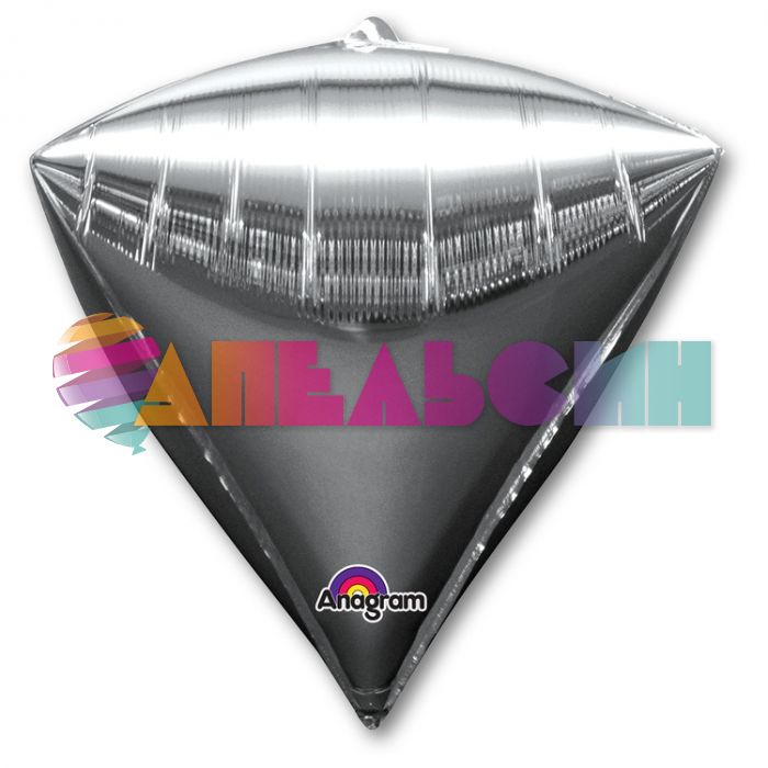 Шар алмаз Серебро A17"/43см (Китай) 1209-0032