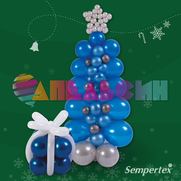 Шар металлик Синий S12"/30см (540) Blue 50шт/уп (Колумбия) 238661