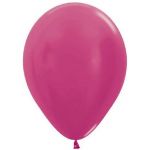 Шар металлик Розовый S12"/30см (512) Fuchsia Фуше 50шт/уп (Колумбия) 238166