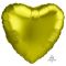Шар сердце Желтый A18"/46см Lemon лимон (США) сатин 1204-1153