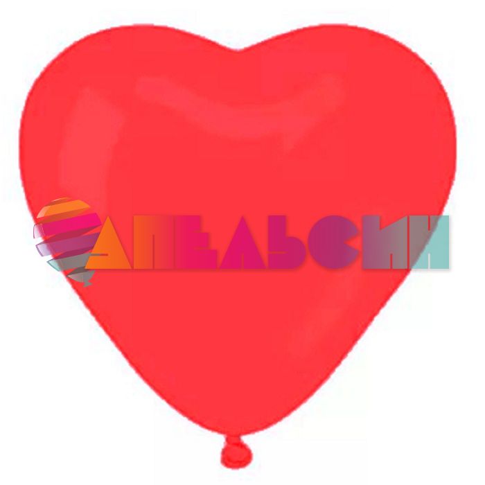 Шар сердце БК12"/30см Красный 50шт/уп (Тайланд) Ч06507
