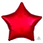 Шар звезда Красный A19"/49см Red (США) металлик 1204-0050