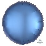 Шар круг Синий A18"/46см Azure (США) сатин 1204-0642