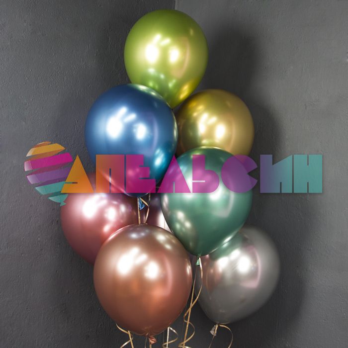 Шар хром Розовое золото Ш12"/30см 50шт/уп (Китай) 912118