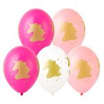 Шар латекс Единорог голова 14"/35см 25шт/уп (Бельгия) 1103-1676