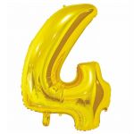 Шар цифра Золото Е26"/66см 4 Gold (Китай) 1207-3671