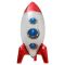 Шар 3D фигура Ракета красный FL32"/81см (Китай) 19727