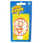 Свеча для торта Конфетти 9 1502-0153