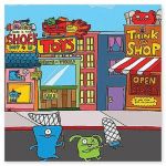 Скатерть Монстрики Ugly Doll 140х260см полиэтилен 1502-1087-СТОК