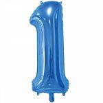 Шар цифра Синий Е26"/66см 1 Blue (Китай) 1207-3678