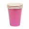Стакан Розовый фуксия Bright Pink 266мл 8шт/уп картон 1502-1099