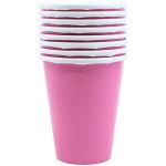 Стакан Розовый фуксия Bright Pink 266мл 8шт/уп картон 1502-1099
