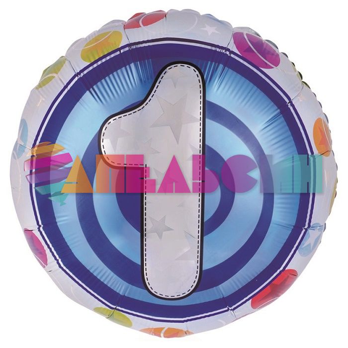 Шар фольга Красочный 1 FL18"/48см (Китай) SL-C078 13121