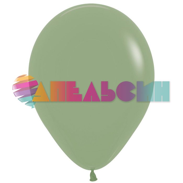 Шар пастель Зеленый S12"/30см (027) Eucalyptus Эвкалипт 12шт/уп (Колумбия) 170619
