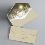 Конверт для денег С НГ Белые медведи 5К-3071
