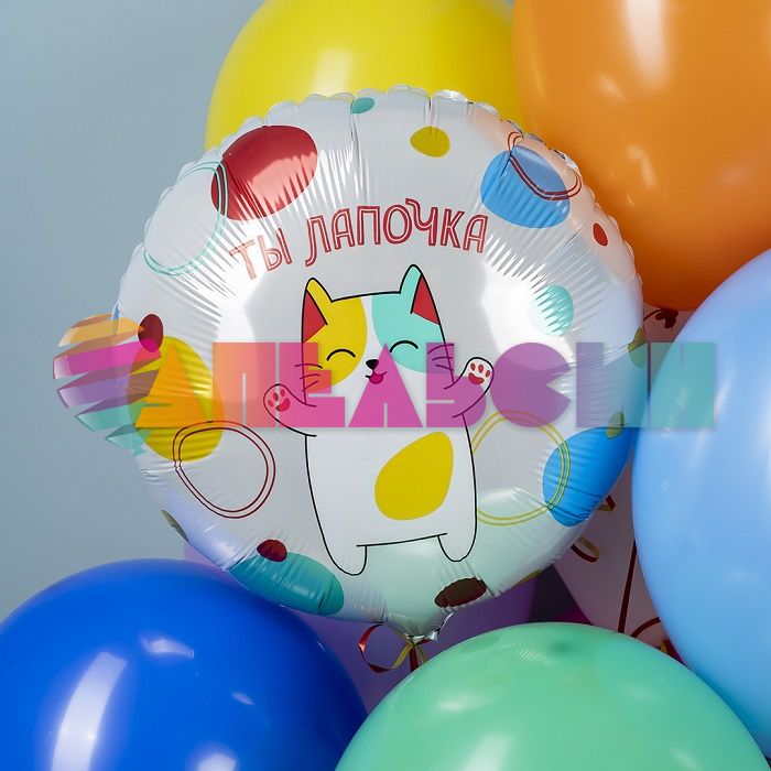 Шар фольга Ты лапочка AG19"/48см круг (Россия) 226788